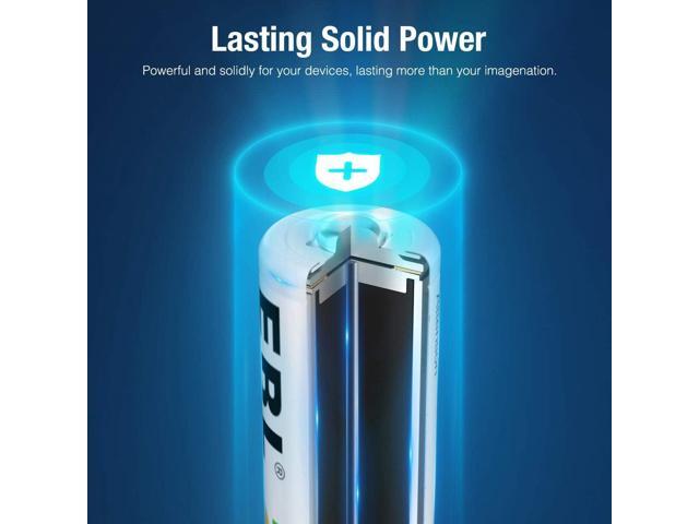 EBL 16 Sets AA AAA Batteries Combo with 8PCS AA 2300mAh & 8-Pack AAA 800mAh Rechargeable Batteries