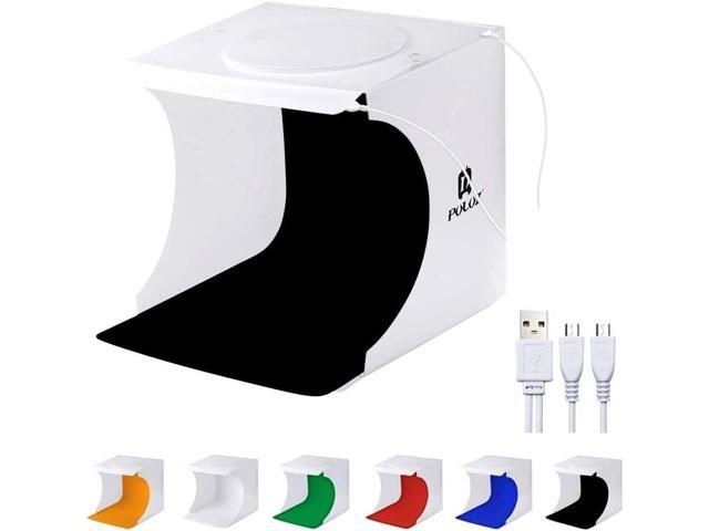 Mini Photo Studio Super Bright Photography Light Box Lightbox Portable Shooting Light Tent with 6 Colors Photography Backdrops Waterproof...