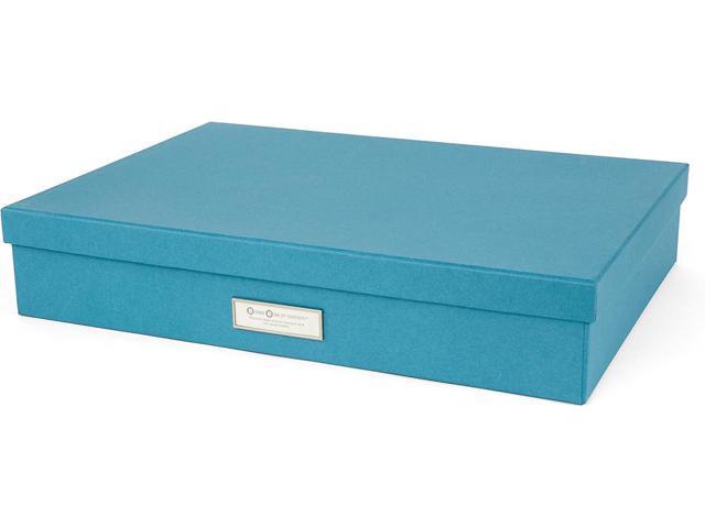 Bigso Box of Sweden Sverker Fiberboard Legal and Art Storage Box Scrapbook Storage Box for Loose Paper Durable Document Boxes with Lid and...