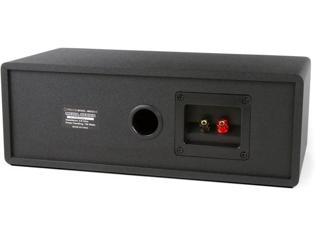 Micca MB42X-C Advanced Center Channel Speaker for Home Theater, Surround Sound, Passive, 2-Way (Black, Each)