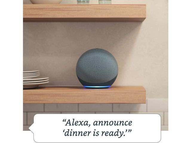Echo (4th Gen) With premium sound, smart home hub, and Alexa Glacier White