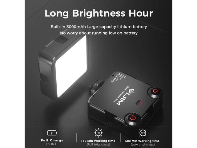 ULANZI VL-81 3000mAh Bi-Color LED Video Light w Softbox - 3200K-5600K+CRI95 Rechargeable Camera Light, 3 Cold Shoe Mount for...