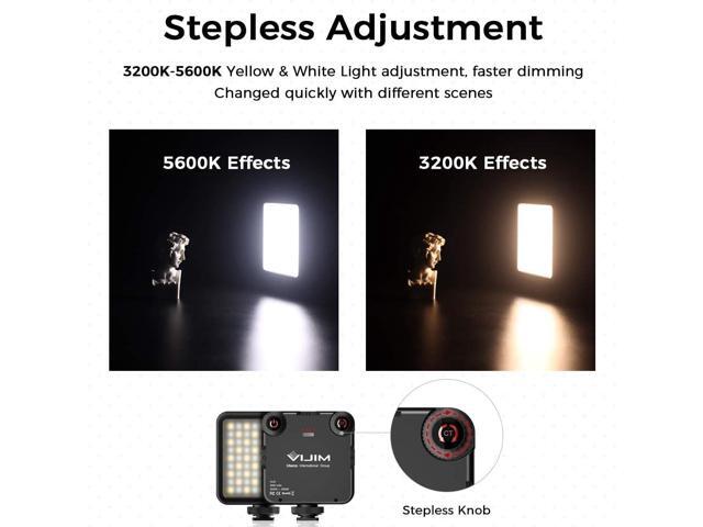ULANZI VL-81 3000mAh Bi-Color LED Video Light w Softbox - 3200K-5600K+CRI95 Rechargeable Camera Light, 3 Cold Shoe Mount for...