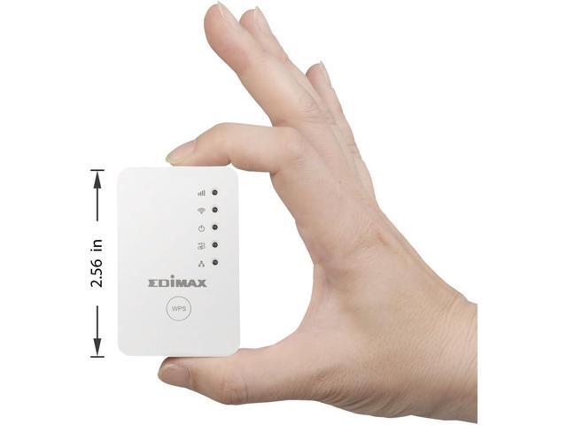 Edimax EW-7438RPn Mini New Version N300 Universal Wireless Range Extender/Wi-Fi Repeater/Wall Plug/Ethernet Port, White