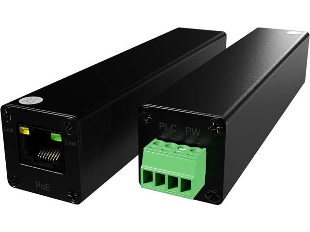 Mini Size 800m 2600ft PoE LAN Extender Over Twisted UTP kit BNC or Copper Wire PoE Camera or Other Remote Ethernet Device Repeater Booster Bridge...