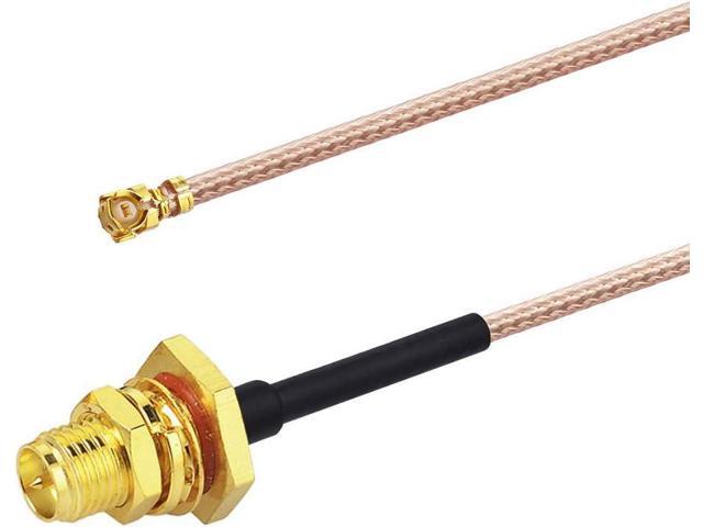 Bingfu Dual Band WiFi 2.4GHz 5GHz 5.8GHz 8dBi RP-SMA Male Antenna 30cm 12 inch RG178 U. FL IPX IPEX to RP-SMA Female Cable 2-Pack for WiFi Router...