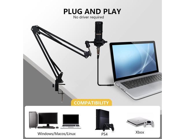 Podcast Equipment Bundle, BM-800 Mic Kit and V8 Live Sound Card with Audio Mixer, Mic for Gaming, Live Streaming, Podcasting, Music Recording, with...