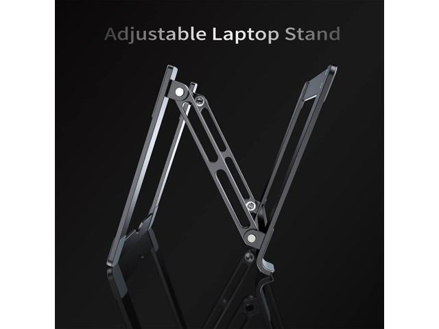 Laptop Stand for Desk - Adjustable Laptop Holder, Portable Laptop Riser with Multi-Angle Height Adjustable Computer Stand for MacBook Air/Pro and...