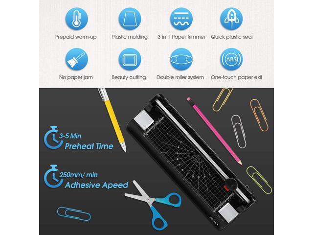 Laminator Machine for A3/A4/A6, YE381 Thermal Laminating Machine for Home Office School Use with 50 Pouches, Paper Trimmer and Corner Rounder...