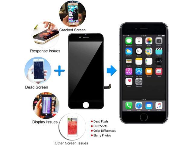 for iPhone 8 Plus Screen Replacement Black 5.5 Inch, Diykitpl 3D Touch LCD Digitizer Display for iPhone 8 Plus, with Repair Tools Kit for...