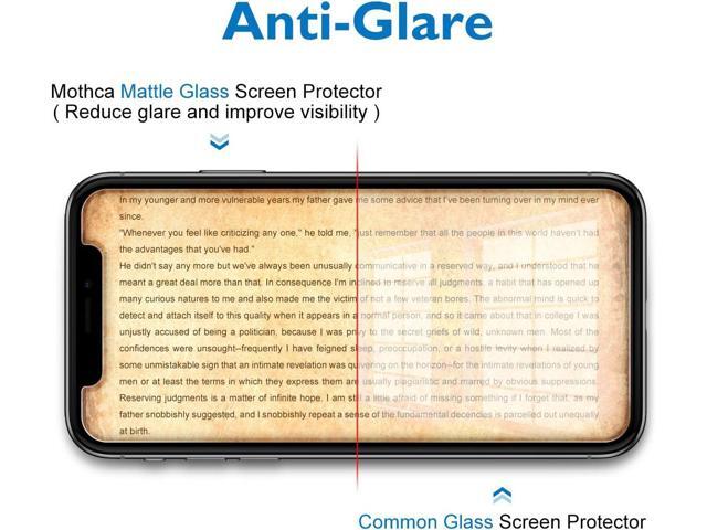 Mothca Matte Glass Screen Protector for iPhone Xs Max/iPhone 11 Pro Max Anti-Glare & Anti-Fingerprint Tempered Glass Clear Film Case Friendly 3D...