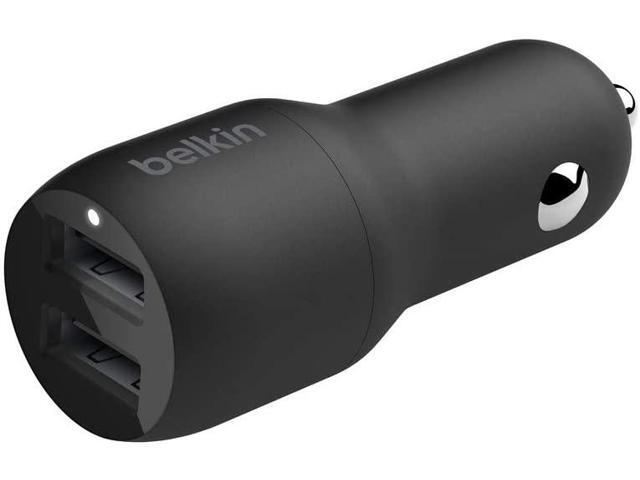Belkin Dual 24W USB-A Car Charger - Black - image 2