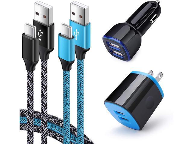 USB C Charger Set for Samsung Galaxy A17 A16 A15 A14 5G S25 S24 FE A01 A71 A51 A11 A10e S23 S22 S21 A13 A20 A21 A50 A9, USB Wall Charging Block...