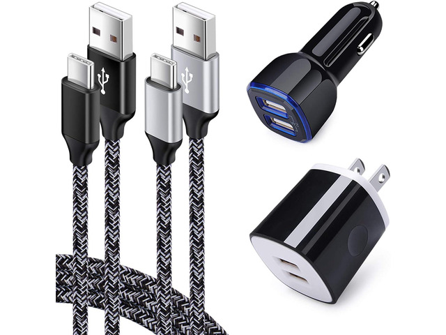 Type C Charger for LG G8 G9 G7 V60 V50 V40 V35 V30 ThinQ Stylo 6 5 4, Samsung Galaxy S25 S24 S23 S22 S21 S20 Ultra A16 5G A15 A14 A35 A55 A54,...