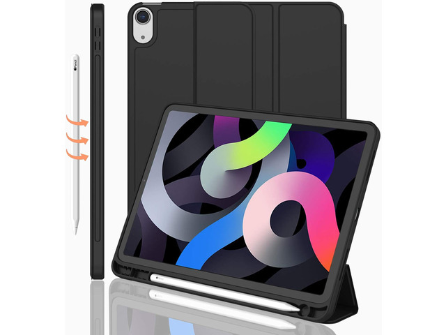 iMieet iPad Air 11 Inch Case M4/M3/M2(2026/2025/2024), iPad Air 5th/4th Generation Case 2022/2020 10.9 Inch with Pencil Holder,Trifold Stand Smart...