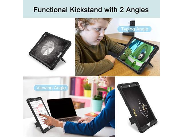 Case for iPad 9th Generation/iPad 8th Generation/iPad 7th Generation (10.2 Inch, 2021/2020/2019 Model), Slim Heavy Duty Shockproof Rugged...