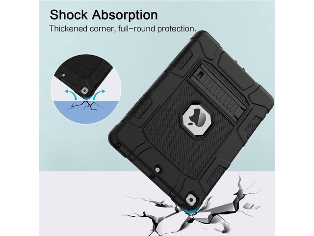 Case for iPad 9th Generation/iPad 8th Generation/iPad 7th Generation (10.2 Inch, 2021/2020/2019 Model), Slim Heavy Duty Shockproof Rugged...