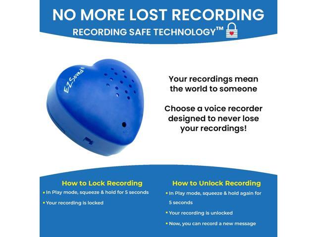 Teddy Bear Voice Recorder 2 Pack - 30 Seconds Toy Voice Box for Stuffed Animal Create Your own Recordable Gifts or Heartbeat Bear Recording...