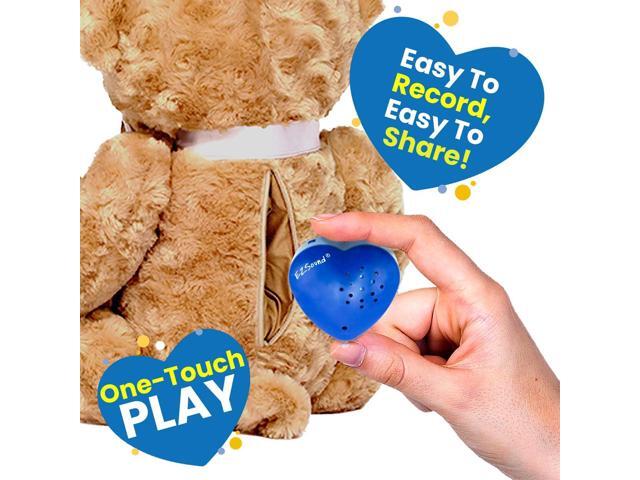 Teddy Bear Voice Recorder 2 Pack - 30 Seconds Toy Voice Box for Stuffed Animal Create Your own Recordable Gifts or Heartbeat Bear Recording...