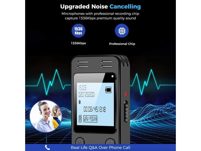 128GB Digital Voice Recorder for Lectures Meetings - EVIDA 9296 Hours Voice Activated Recording Device Audio Recorder with Playback,Password
