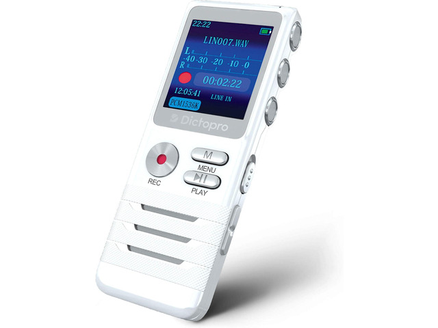 X100 - Voice Activated Digital Recorder, Ultra Sensitive Dual Mics 8GB, 700H Storage, Noise Reduction Dictophone, Portable Audio Recording for...