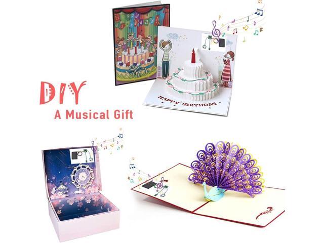 Sound Module Button Control Music Voice Player Programmable Talk Chip Musical 8MB MP3 WAV USB Downloadable with AA Battery Box + USB Cable for DIY...