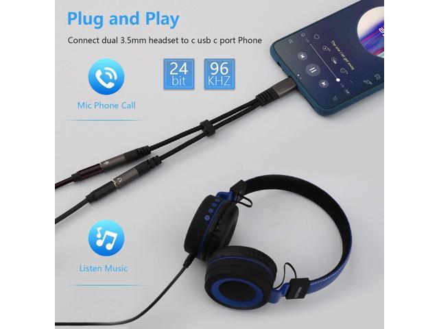 USB C Microphone Adapter, USB C to 3.5mm Combo 3.5mm Hi Fi Audio & Mic Jack Splitter Compatible with iPad Pro, iPad Air, MacBook, Pixel 7 6 Pro 5 4...