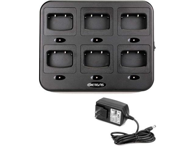 Retevis H-777 Six-Way Charger Multi Unit Walkie Talkie Charger Compatible with H-777 Baofeng BF-888S Arcshell AR-5 (Not for H-777S) Two Way Radio...