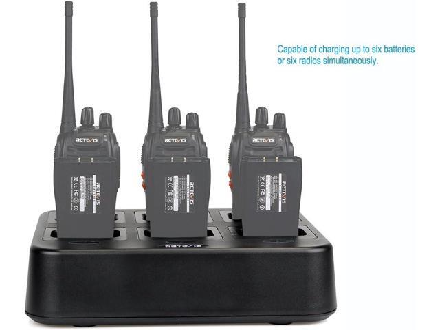 Retevis H-777 Six-Way Charger Multi Unit Walkie Talkie Charger Compatible with H-777 Baofeng BF-888S Arcshell AR-5 (Not for H-777S) Two Way Radio...