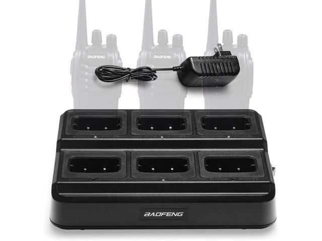 BAOFENG BF-888S Six-Way Charger Multi Unit Charger Base for BF-888S H-777 BF-88ST Walkie Talkie and Battery, 1Pack