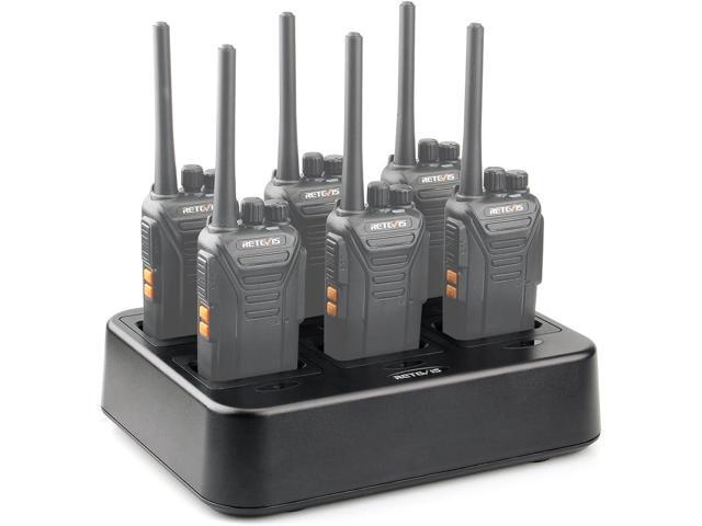 Retevis RT27 RT27V Walkie Talkies Charging Base,Six-Way Two Way Radio Charger Station,Multi Unit Rapid Gang Charger (Not for RT22) Compatible with...