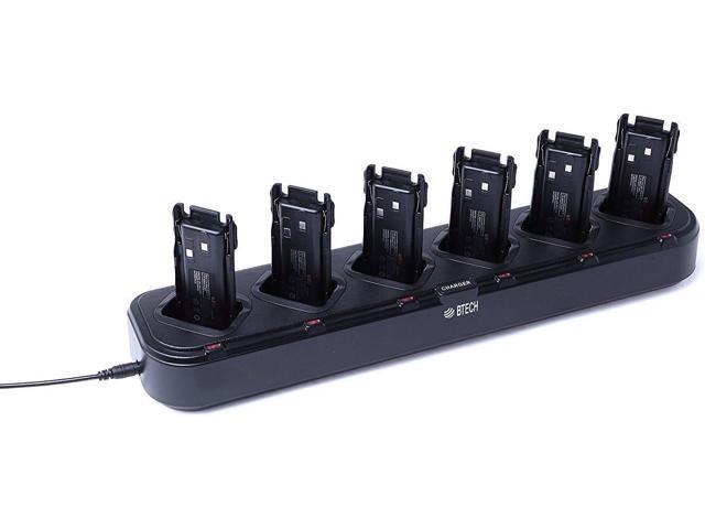 BTECH CH-8-6 6-Way Gang Charger for UV-82HP, GMRS-V2, MURS-V1, UV-82C, Baofeng UV-82 (BL-8 Battery), Bulk Bank Multi Charger for BaoFeng, BTECH