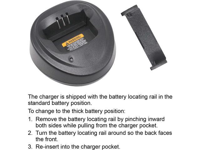 Aimtobest WPLN4137 Single-Unit Charger Base Compatible for Motorola CP200 CP200D CP200XLS CP040 CP140 PR400 EP450 DEP450 DP1400 Radio with Belt...