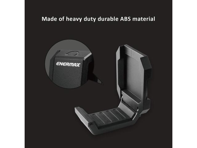 Enermax Magnetic Mounting Headset Holder with Metal Protection Foam, Provides up to 1 kg/2.2 lbs, Compatible with Computer/Gaming Headsets,...
