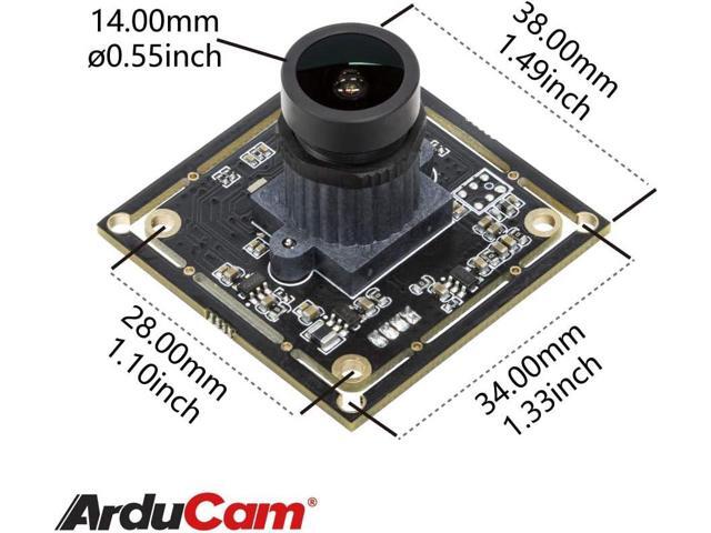 Arducam 1080P Low Light WDR USB Camera Module for Computer, 2MP 1/2.8 CMOS IMX291 100 Degree Wide Angle Mini UVC Webcam Board with Microphone,...