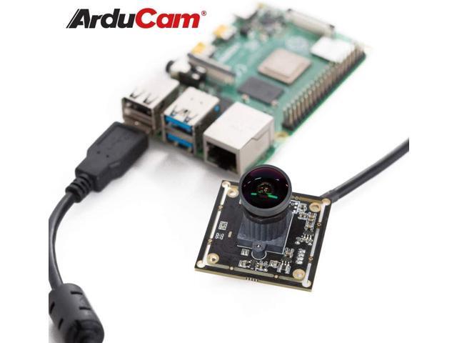 Arducam 1080P Low Light WDR Ultra Wide Angle USB Camera Module for Computer, 2MP CMOS IMX291 160 Degree Fisheye Mini UVC USB2.0 Webcam Board with...