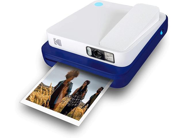 KODAK Smile Classic Digital Instant Camera for 3.5 x 4.25 Zink Photo Paper - Bluetooth, 16MP Pictures (Blue)