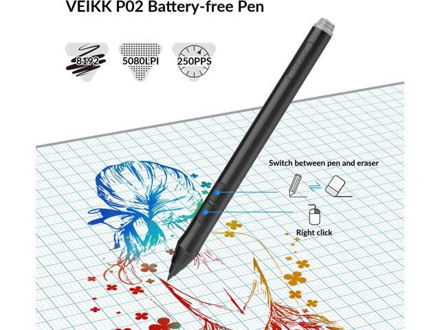 Digital Drawing Tablet VEIKK A15Pro Graphics Pen Tablet 10 x 6 Inch Graphics Tablet with 12 Shortcut Keys and 1 Quick Dial,Supports Tilt...