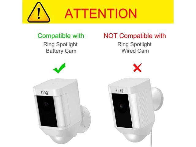 Fintie Silicone Case for Ring Spotlight Cam, Soft Silicone Weather Resistant Protective Skin Cover for Ring Spotlight Battery HD Security Camera,...