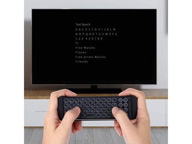 iPazzPort Mini Bluetooth Wireless Keyboard Remote with Backlit for Smart TVs Stick 4k, Android TV Box, TV Stick Streaming Player, KP-810-30B