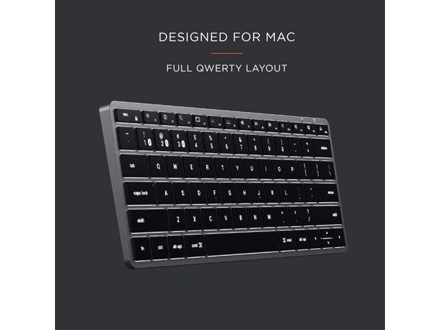 Satechi Slim X1 Bluetooth Backlit Keyboard Illuminated Keys & Multi-Device Sync for M2/ M1 MacBook Pro/Air, M2/ M1 iPad Pro/Air, M2 Mac Mini,...