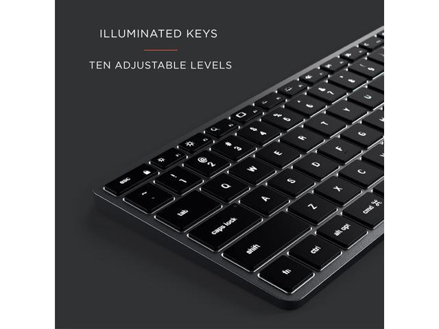Satechi Slim X2 Bluetooth Backlit Keyboard with Numeric Keypad Illuminated Keys & Multi-Device Sync for M2/ M1 MacBook Pro/Air, M2/ M1 iPad...