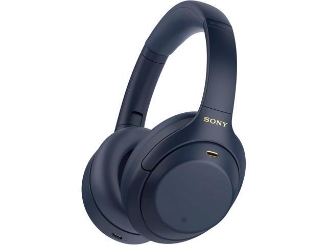 Sony - WH-1000XM4 Wireless Noise-Cancelling Over-the-Ear Headphones - Midnight Blue - image 3