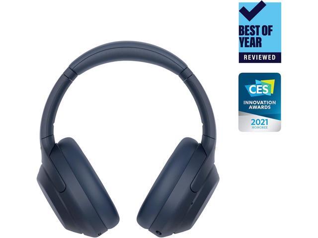 Sony - WH-1000XM4 Wireless Noise-Cancelling Over-the-Ear Headphones - Midnight Blue - image 4