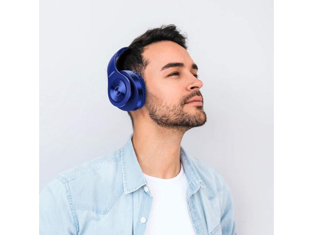 TUINYO Bluetooth Headphones Wireless, Over Ear Stereo Wireless Headset 40H Playtime with deep bass, Soft Memory-Protein Earmuffs, Built-in Mic...