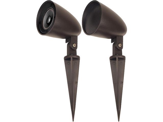OSD Audio 2.5' Landscape In Ground/Mountable 30W Speaker, Outdoor Weather Resistant Pair, LS2 Bronze (Pair)