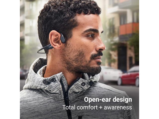 Aftershokz Aeropex (Rebranded as Shokz OpenRun) - Open-Ear Bluetooth Bone Conduction Sport Headphones - Sweat Resistant Wireless Earphones for...