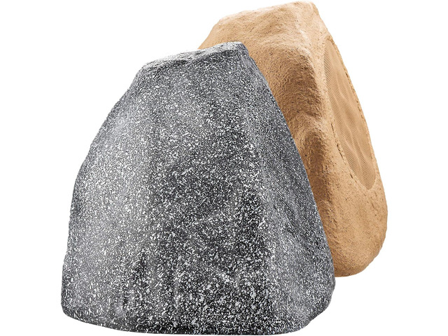 OSD Audio 8' Grey Outdoor Rock Speaker 200W Weather Resistant Passive Stereo Pair RX805