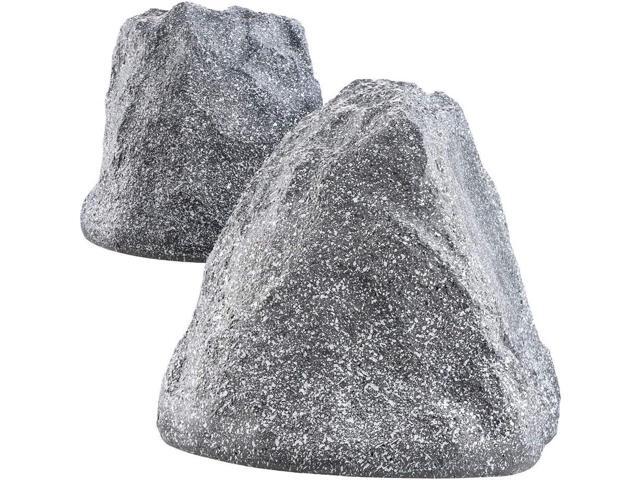 OSD 6.5' Grey High Fidelity Outdoor Rock Speaker 150W Weather Resistant Passive Stereo Pair RS670