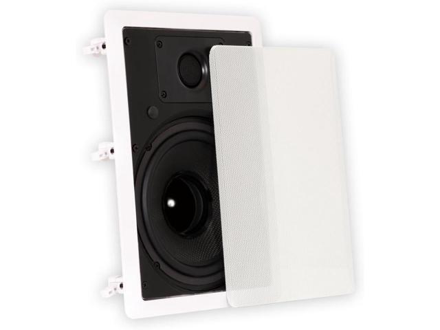 Theater Solutions TS80W in Wall 8' Speakers Surround Sound Home Theater Pair